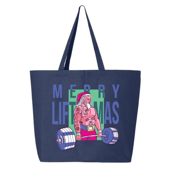 Merry Liftmas Tattoo Santa 25L Jumbo Tote