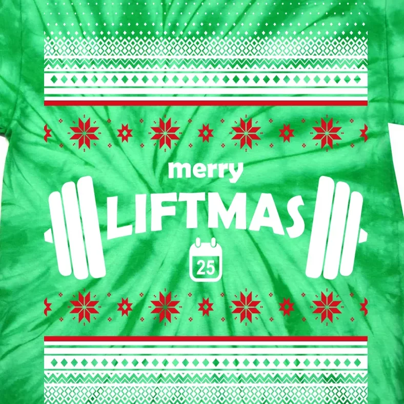 Merry Liftmas Ugly Christmas1 Tie-Dye T-Shirt