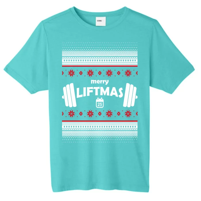 Merry Liftmas Ugly Christmas1 ChromaSoft Performance T-Shirt