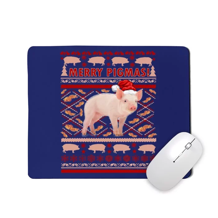 Merry Pigmas Christmas Pig Ugly Sweater Mousepad