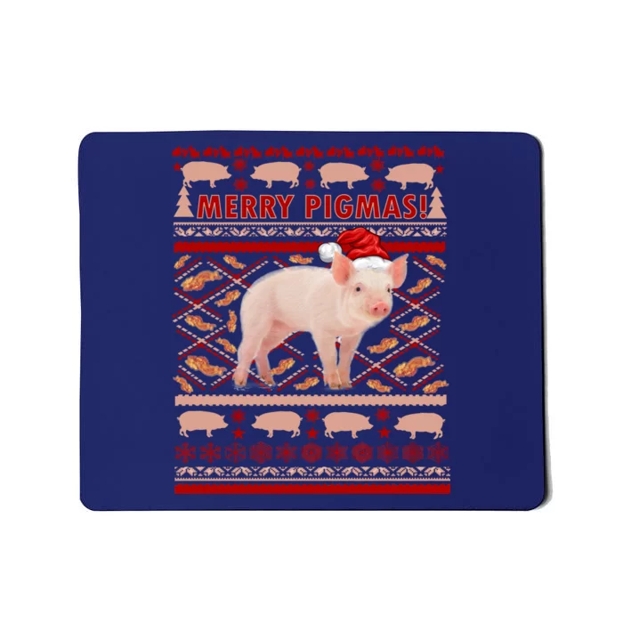 Merry Pigmas Christmas Pig Ugly Sweater Mousepad