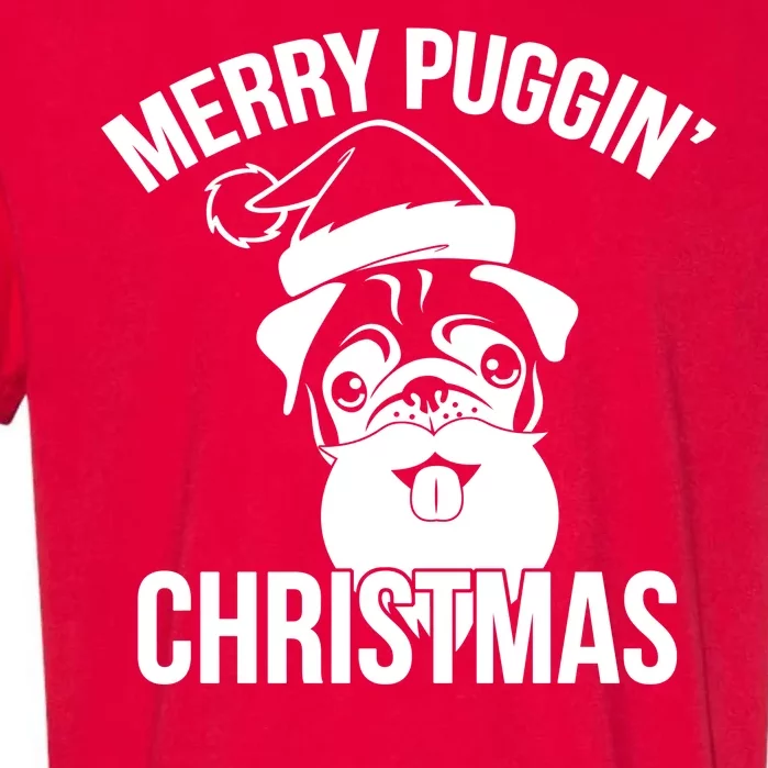 Merry Puggin Christmas Pug Garment-Dyed Heavyweight T-Shirt