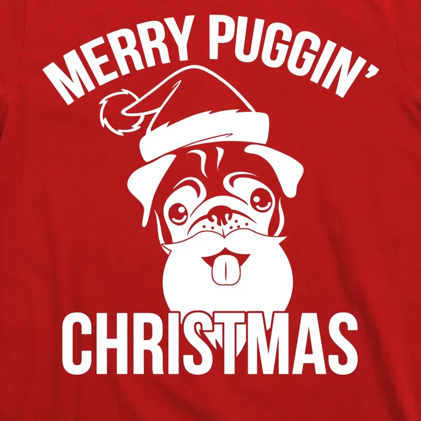 Merry Puggin Christmas Pug T-Shirt