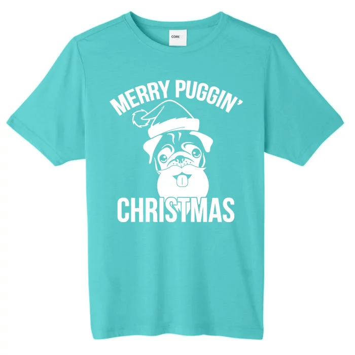 Merry Puggin Christmas Pug ChromaSoft Performance T-Shirt