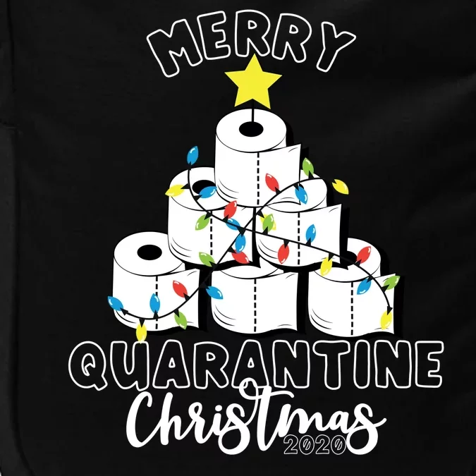 Merry Quarantine Christmas Toilet Paper Tree Impact Tech Backpack