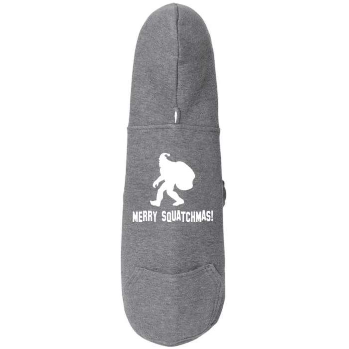 Merry Squatchmas Christmas Doggie 3-End Fleece Hoodie