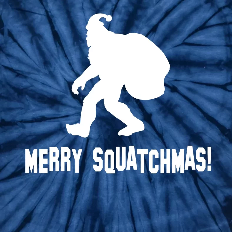 Merry Squatchmas Christmas Tie-Dye T-Shirt