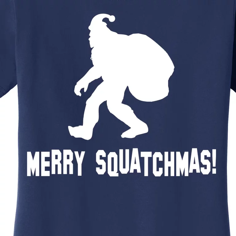 Merry Squatchmas Christmas Women's T-Shirt