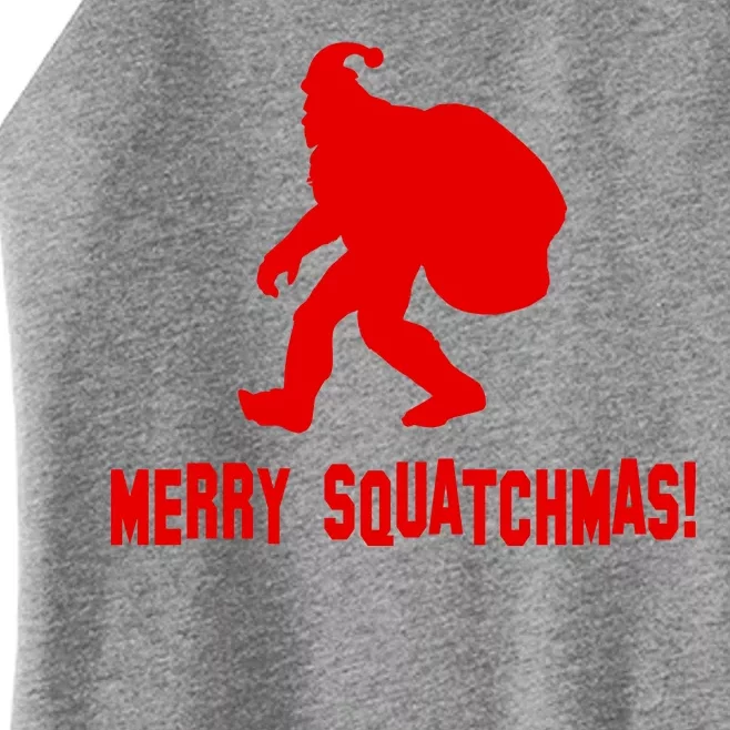 Merry Squatchmas Christmas Women’s Perfect Tri Rocker Tank