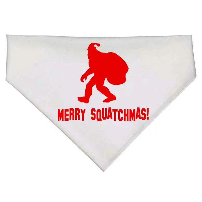 Merry Squatchmas Christmas USA-Made Doggie Bandana