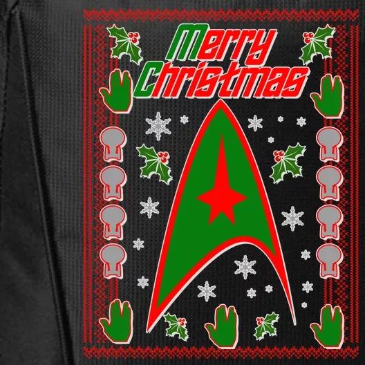 Merry Starfleet Christmas Ugly Sweater City Backpack