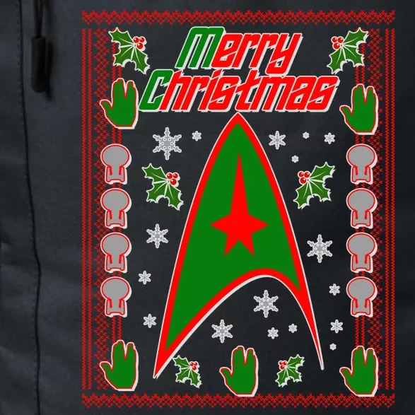 Merry Starfleet Christmas Ugly Sweater Daily Commute Backpack