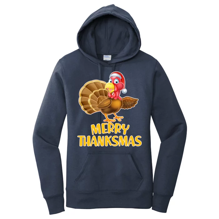 Merry Thanksmas Turkey Women's Pullover Hoodie