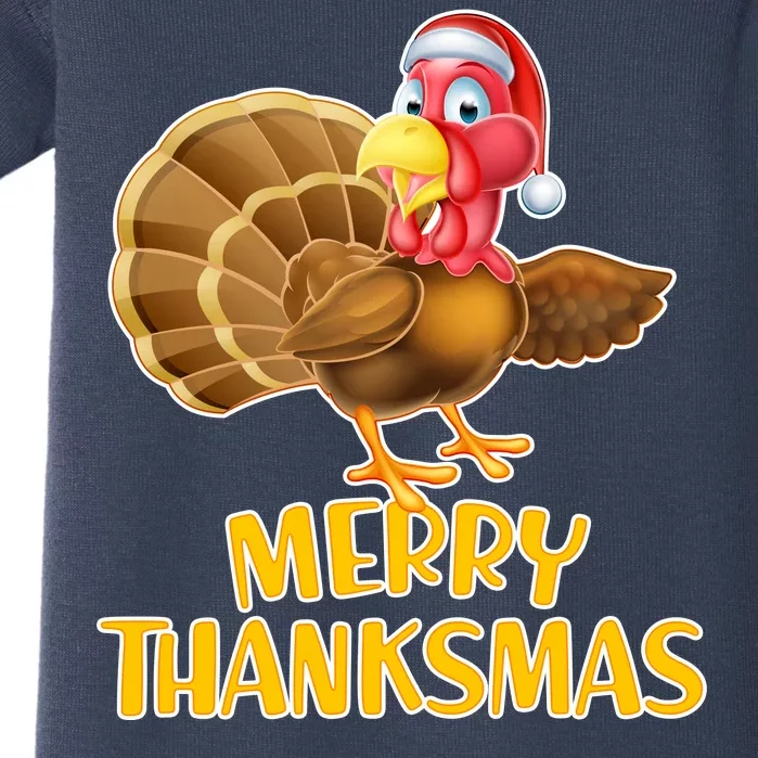 Merry Thanksmas Turkey Baby Bodysuit