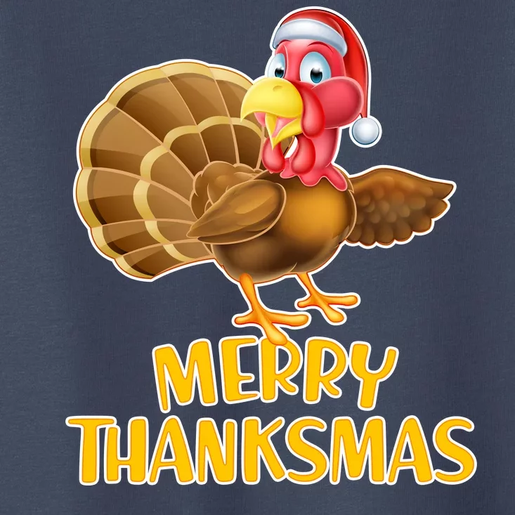 Merry Thanksmas Turkey Toddler T-Shirt