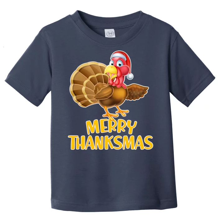 Merry Thanksmas Turkey Toddler T-Shirt