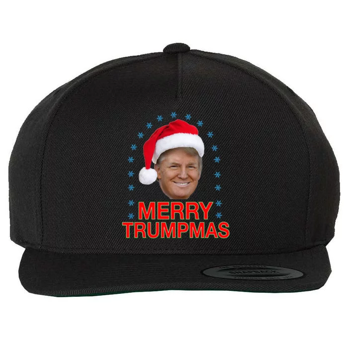 Merry Trumpmas Trump Christmas Wool Snapback Cap