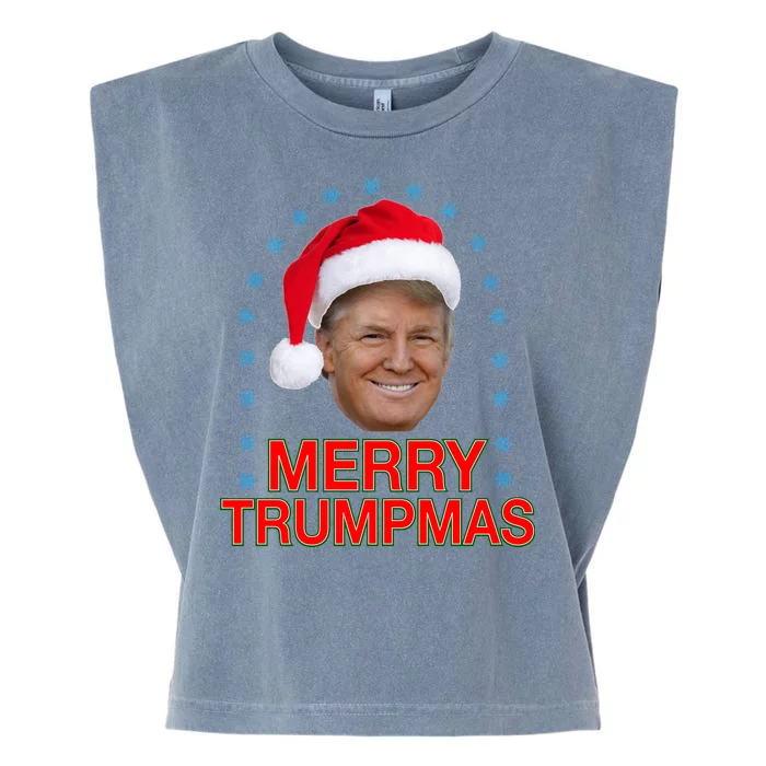 Merry Trumpmas Trump Christmas Garment-Dyed Women's Muscle Tee