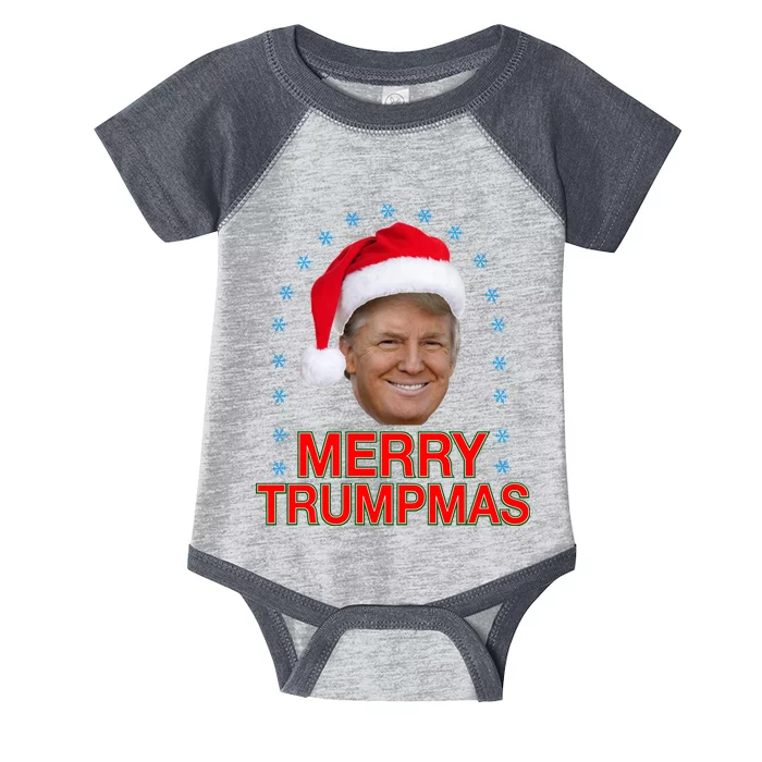 Merry Trumpmas Trump Christmas Infant Baby Jersey Bodysuit