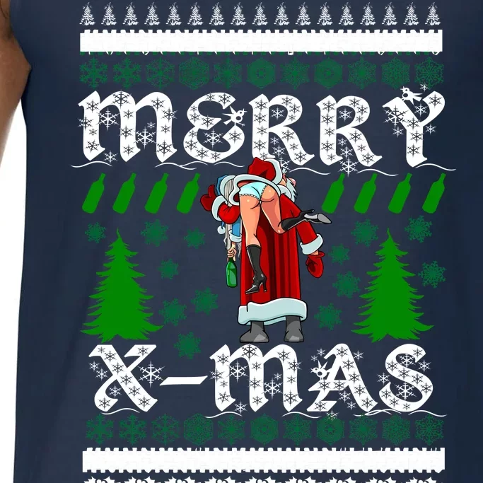 Merry X-Mas Ugly Christmas Sweater Comfort Colors® Tank Top