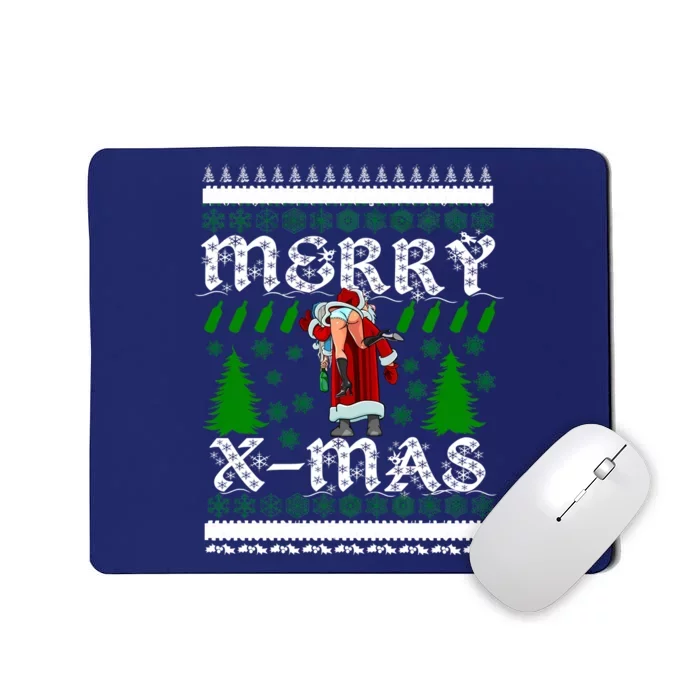 Merry X-Mas Ugly Christmas Sweater Mousepad