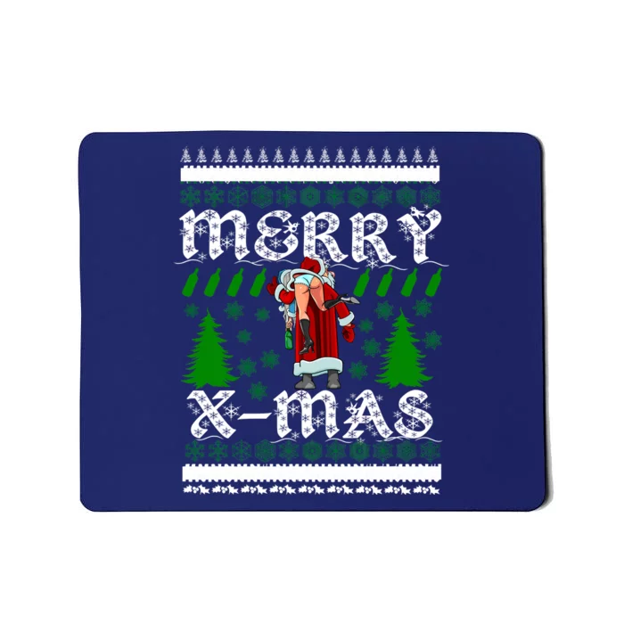 Merry X-Mas Ugly Christmas Sweater Mousepad