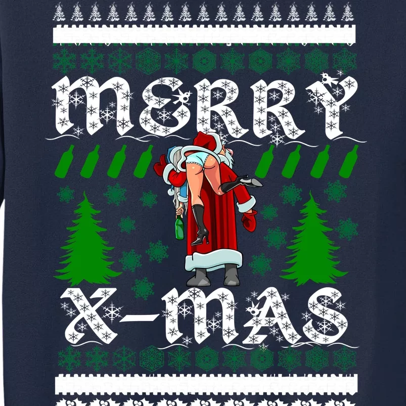 Merry X-Mas Ugly Christmas Sweater Tall Sweatshirt