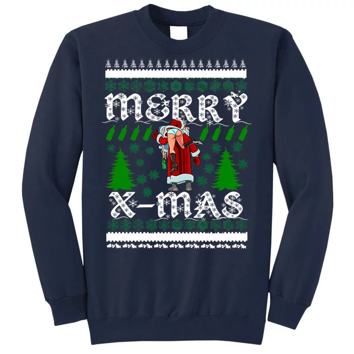 Merry X-Mas Ugly Christmas Sweater Tall Sweatshirt