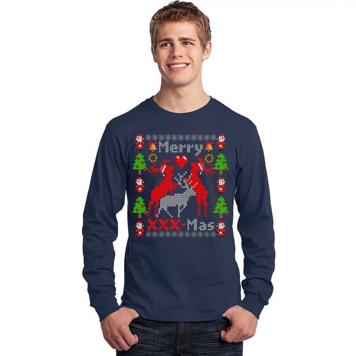 Merry XXXX-Mas Ugly Christmas Sweater Long Sleeve Shirt