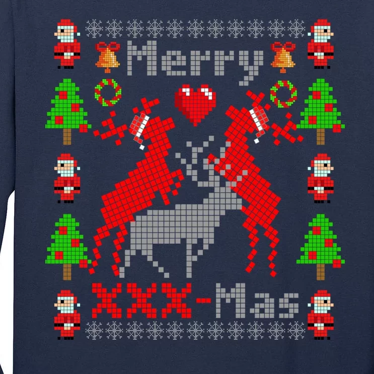 Merry XXXX-Mas Ugly Christmas Sweater Tall Long Sleeve T-Shirt