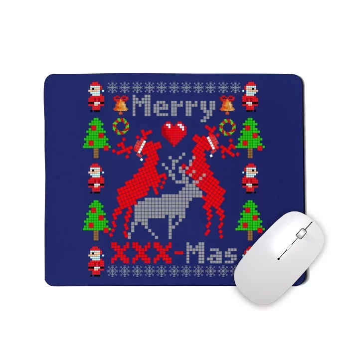 Merry XXXX-Mas Ugly Christmas Sweater Mousepad