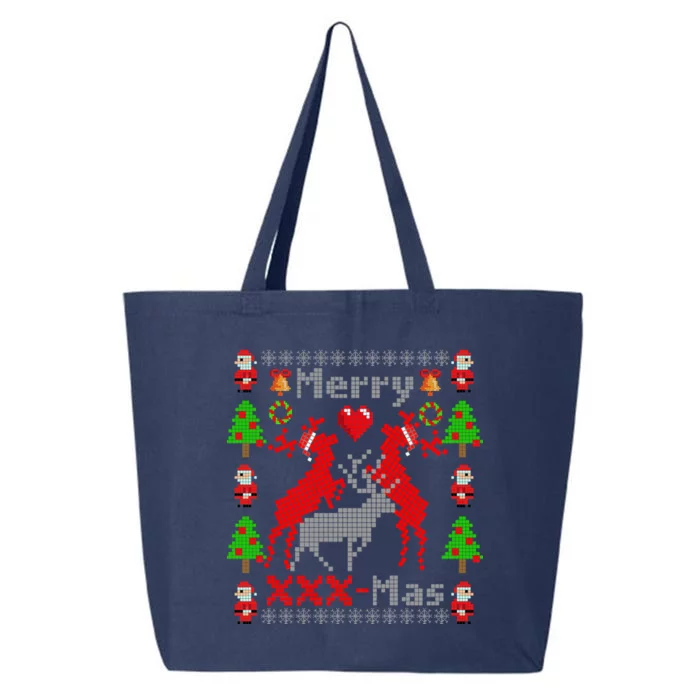 Merry XXXX-Mas Ugly Christmas Sweater 25L Jumbo Tote