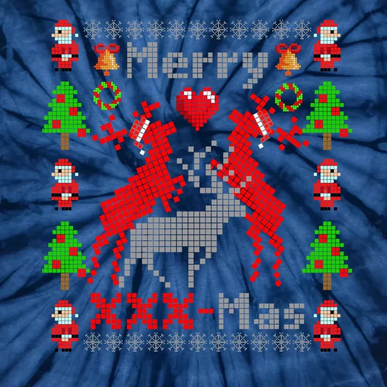 Merry XXXX-Mas Ugly Christmas Sweater Tie-Dye T-Shirt