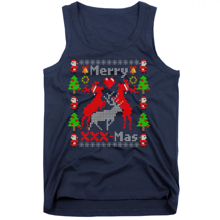 Merry XXXX-Mas Ugly Christmas Sweater Tank Top