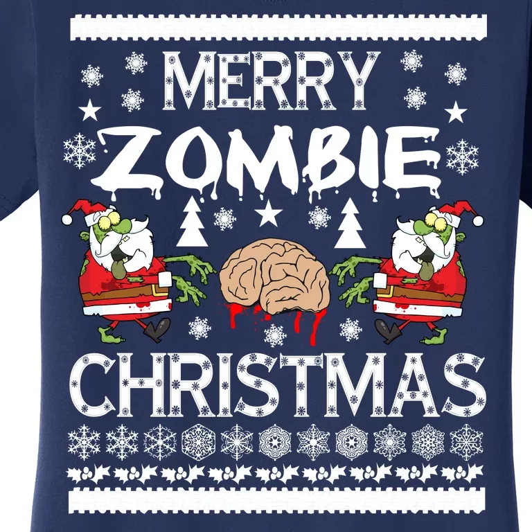 Merry Zombie Ugly Christmas Sweater Women's T-Shirt