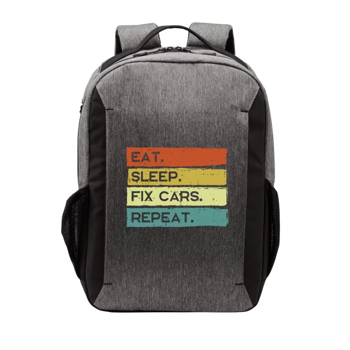 Mechanic Eat Sleep Fix Cars Repeat Funny Vector Backpack