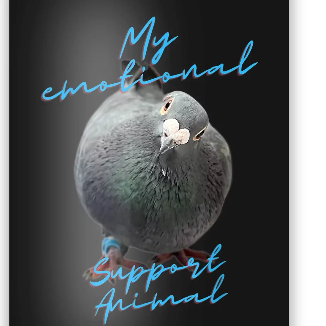 My Emotional Support Pigeon Poster