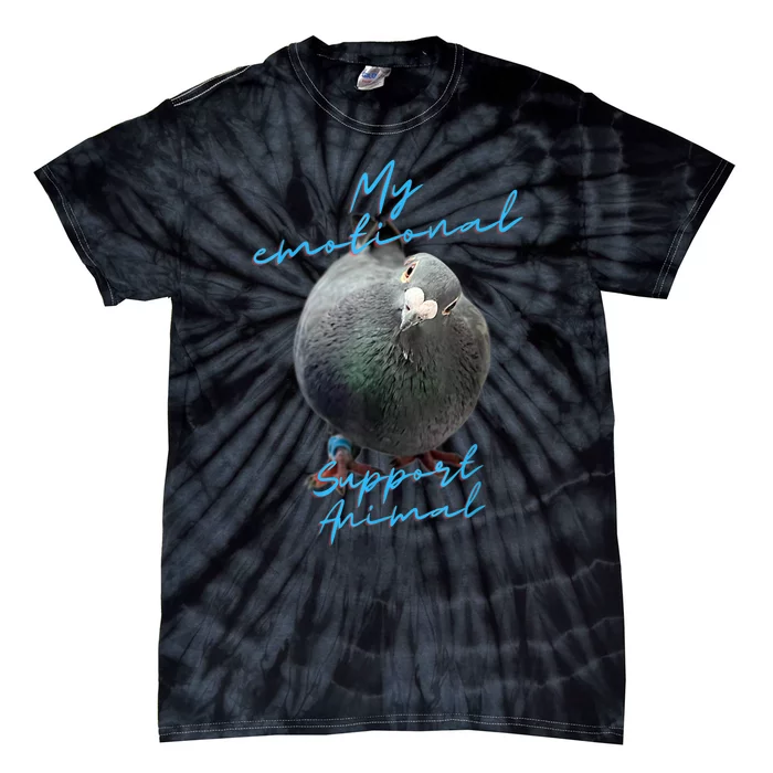 My Emotional Support Pigeon Tie-Dye T-Shirt