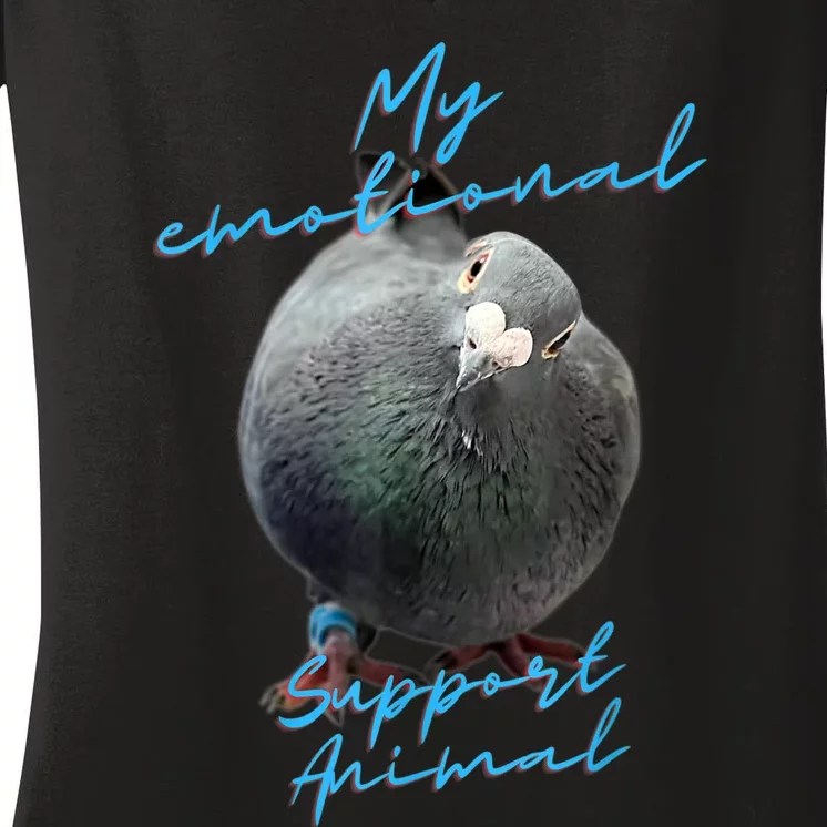 My Emotional Support Pigeon Women's V-Neck T-Shirt