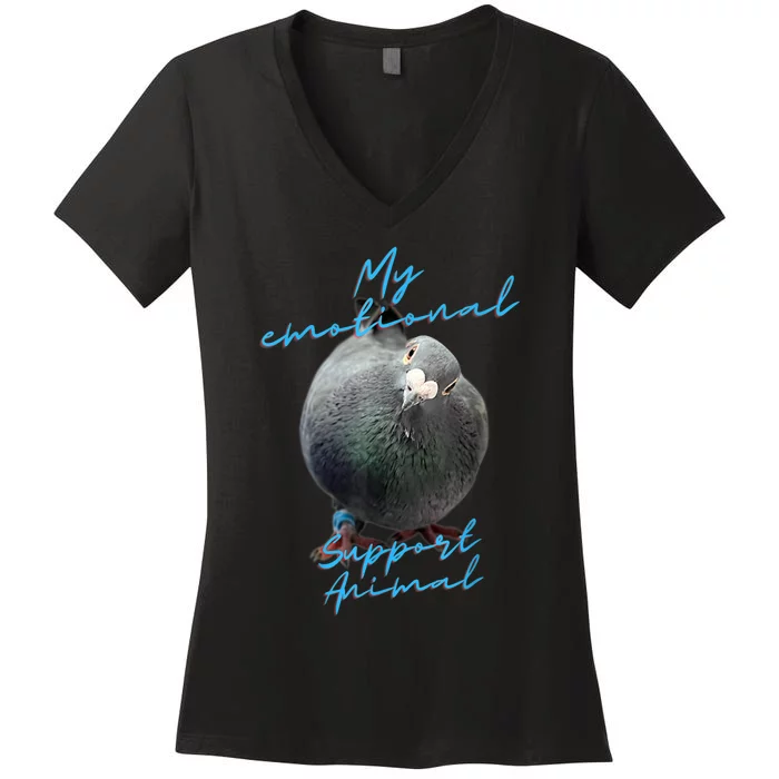 My Emotional Support Pigeon Women's V-Neck T-Shirt