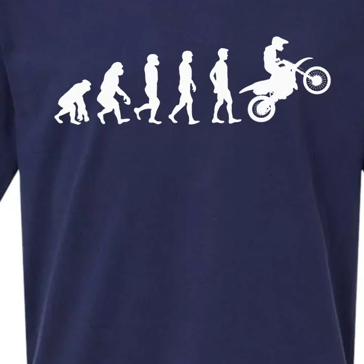 Motocross Evolution Supermoto Supermotard Enduro Wheelie Sueded Cloud Jersey T-Shirt