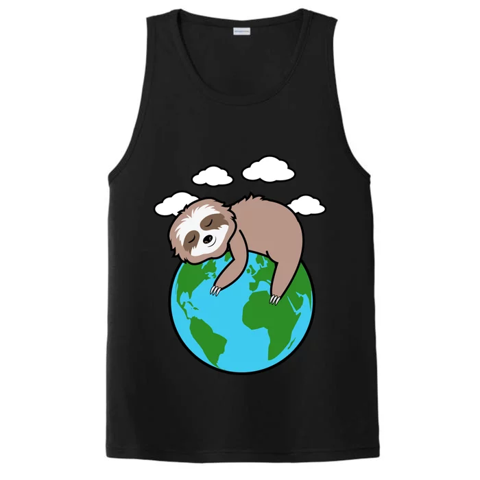 Mother Earth Sloth Pro Environt Cool Earth Day Lover Gift Cool Gift Performance Tank