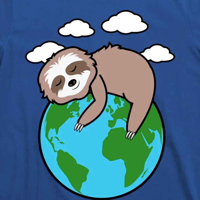 Mother Earth Sloth Pro Environt Cool Earth Day Lover Gift Cool Gift T-Shirt