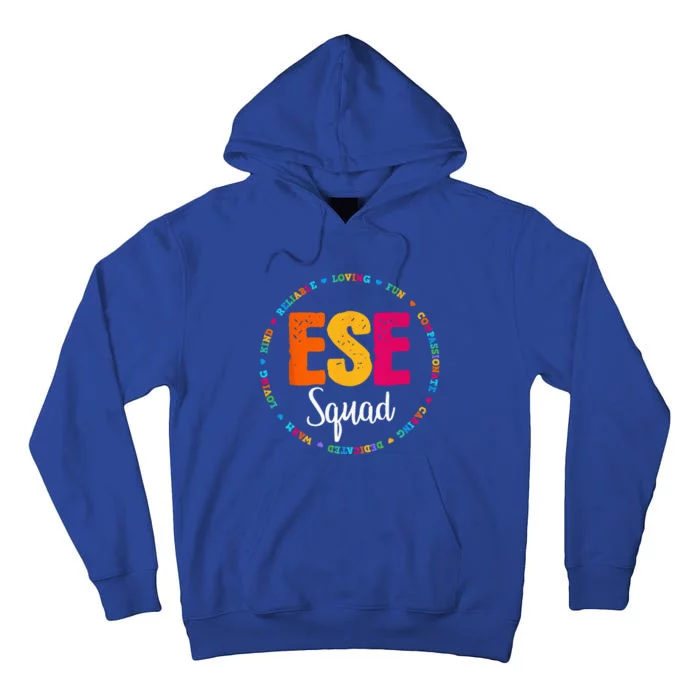 Matching ESE Squad First Last Day Team Teacher Student Tribe Tall Hoodie