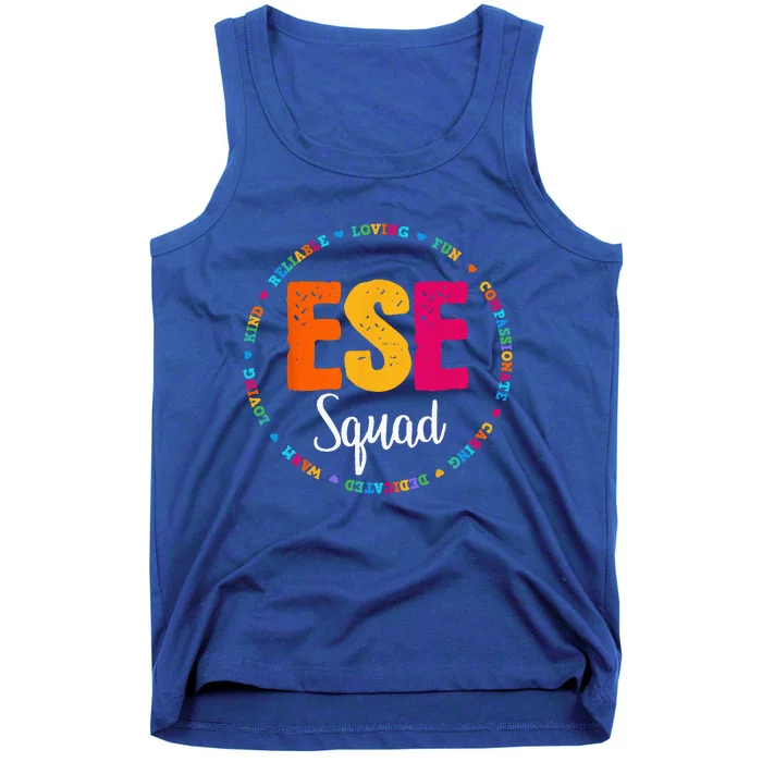 Matching ESE Squad First Last Day Team Teacher Student Tribe Tank Top