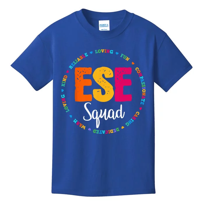 Matching ESE Squad First Last Day Team Teacher Student Tribe Kids T-Shirt