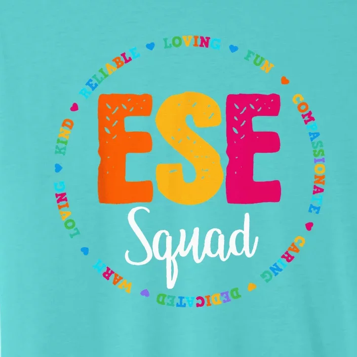 Matching ESE Squad First Last Day Team Teacher Student Tribe ChromaSoft Performance T-Shirt