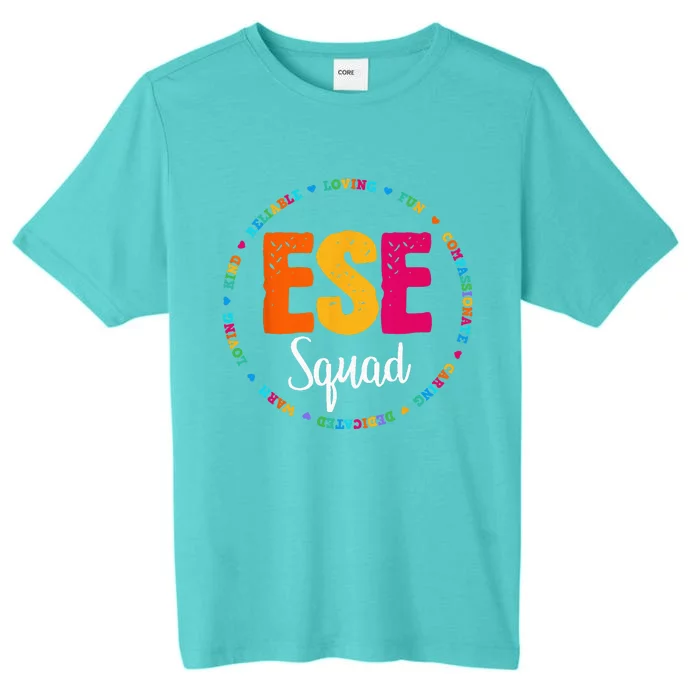 Matching ESE Squad First Last Day Team Teacher Student Tribe ChromaSoft Performance T-Shirt