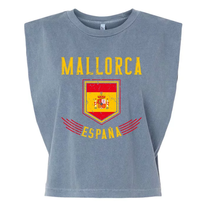 Mallorca Espana Spain Vacation Travel Family Trip Beach Funny Gift Garment-Dyed Women's Muscle Tee