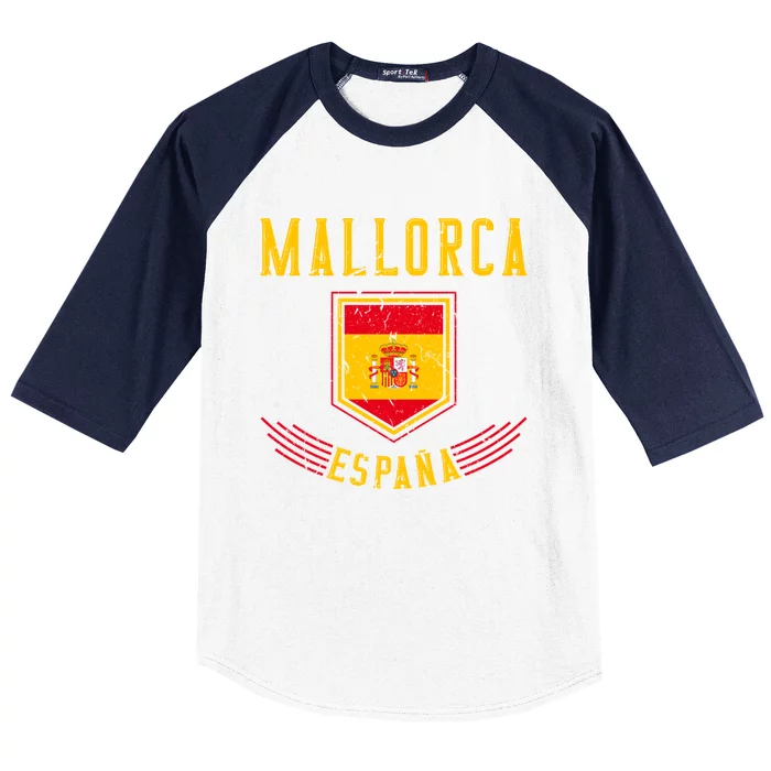 Mallorca Espana Spain Vacation Travel Family Trip Beach Funny Gift Baseball Sleeve Shirt